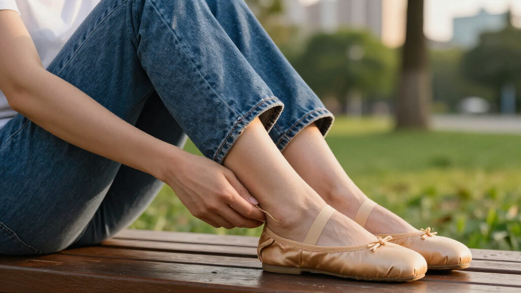 best jeans for ballet flats