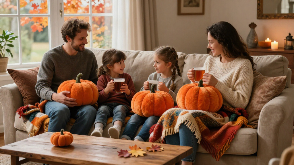 cozy fall family blankets