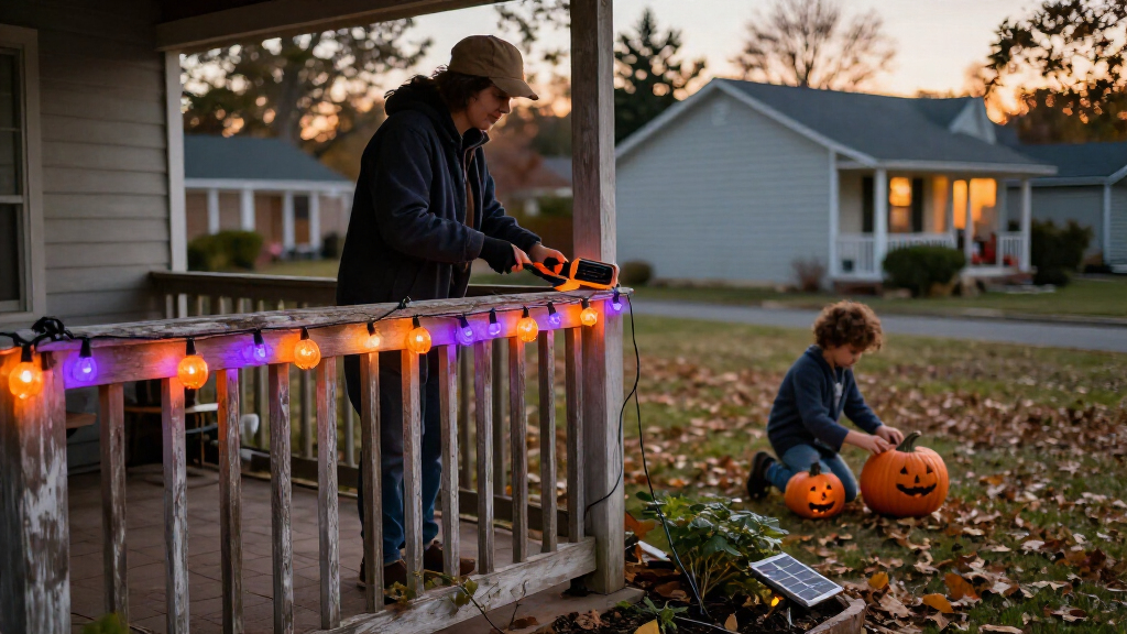 solar powered halloween lights