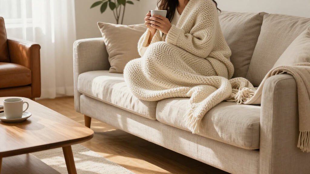 throw blankets for cozy living rooms