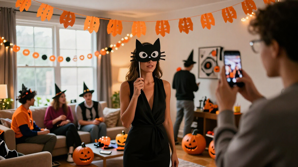 Halloween party photo booth props