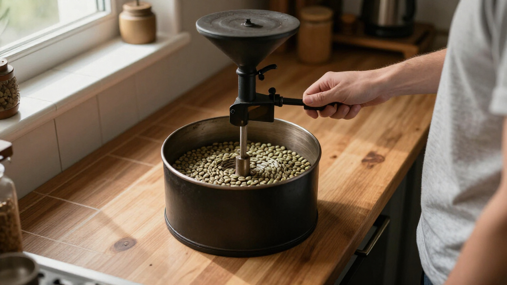 coffee roaster home drum style