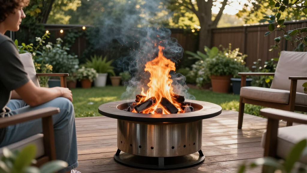 best smokeless backyard fire pit large