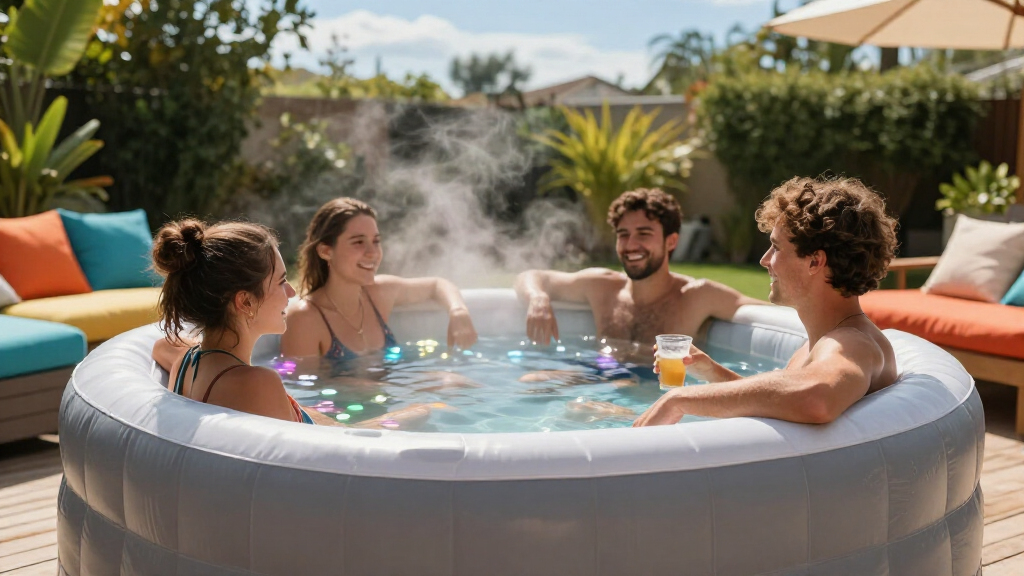 best inflatable hot tub for 4 people