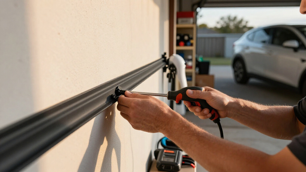 cable raceway for garage ev setup