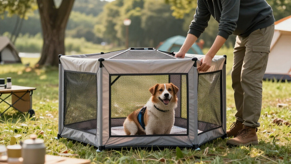 best portable outdoor dog enclosure for camping