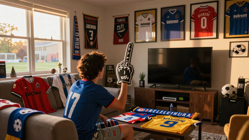 soccer fan room decor