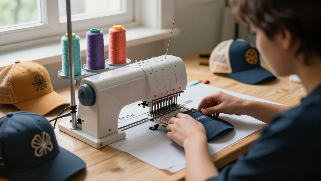 embroidery machine for hats and caps