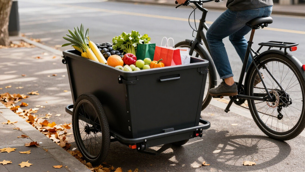 e bike cargo trailer for groceries