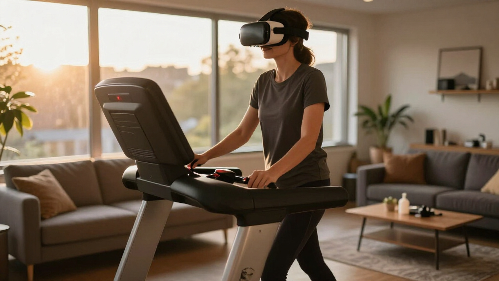 VR treadmill for immersive gaming
