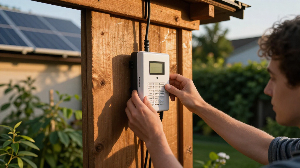 solar panels and charge controller