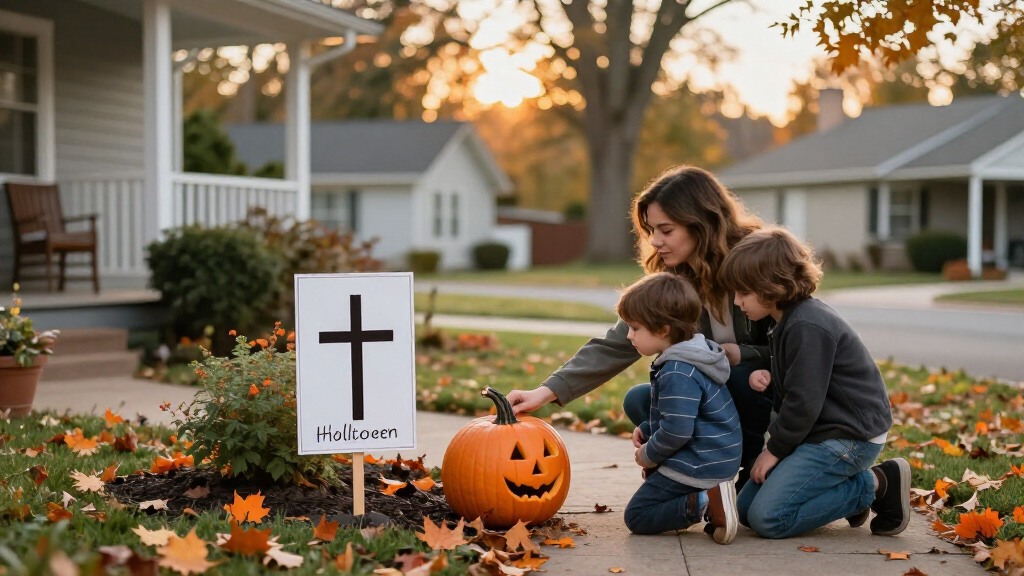Christian Halloween yard signs