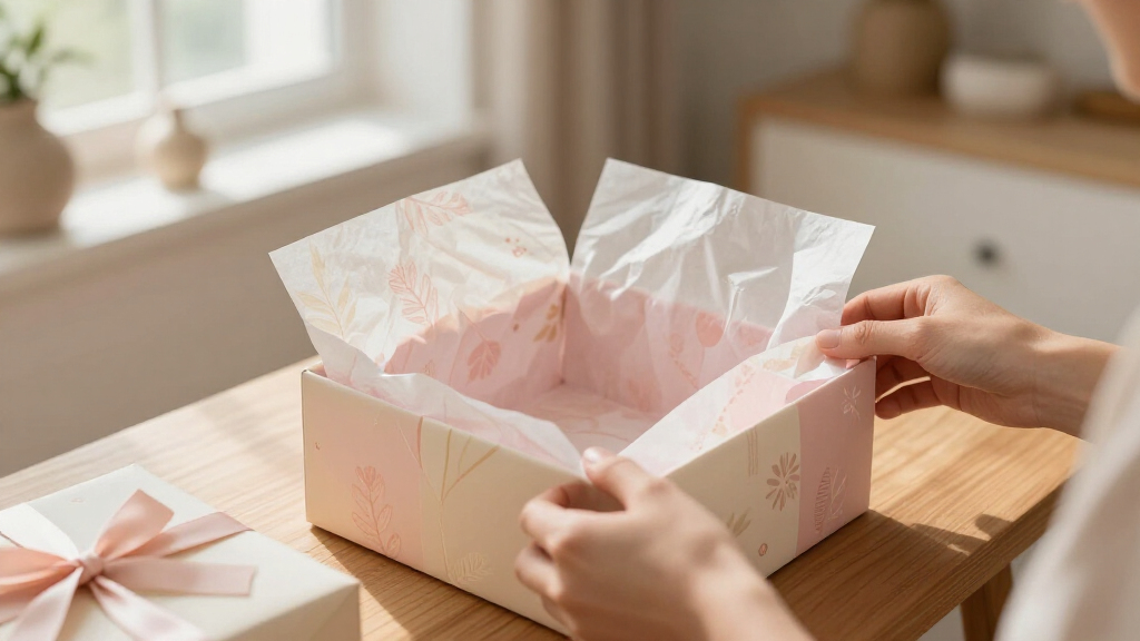 gift tissue paper crafts lining gift box