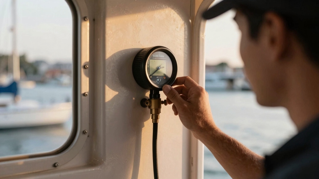 marine holding tank monitor system