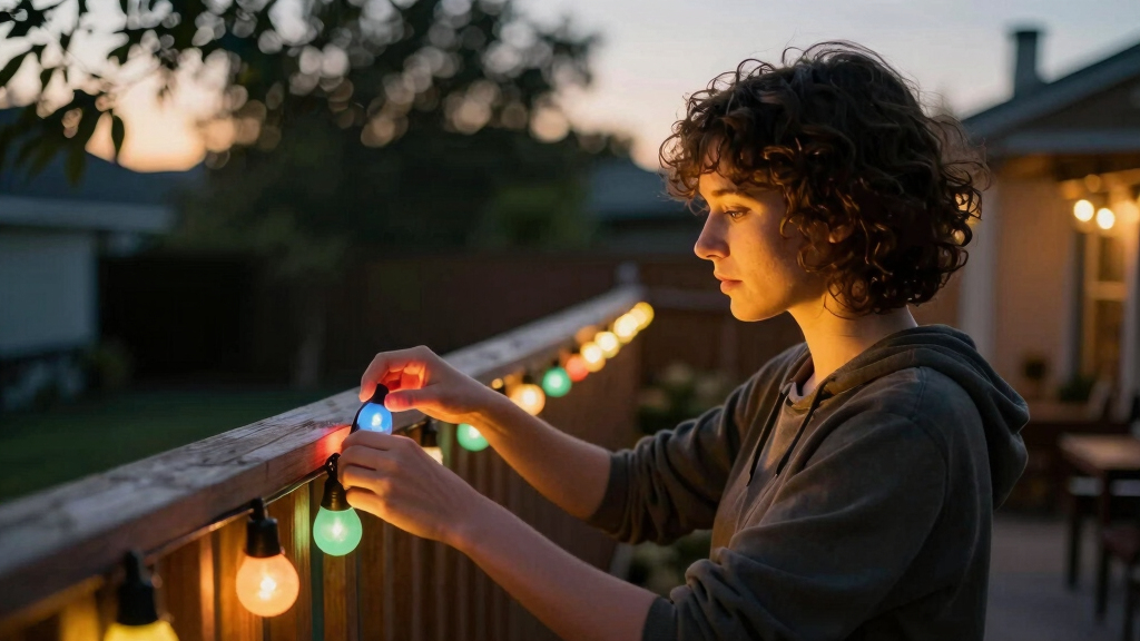 patriotic outdoor string lights