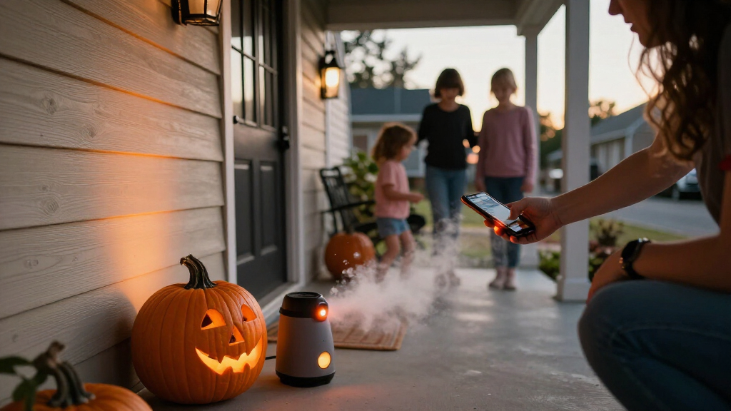 smart home Halloween decorations