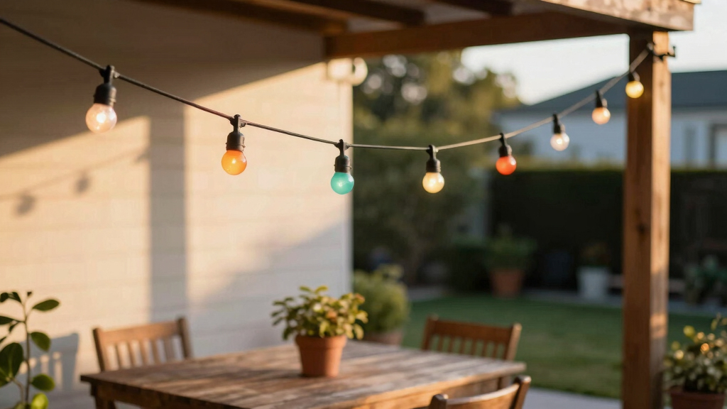 smart outdoor string lights