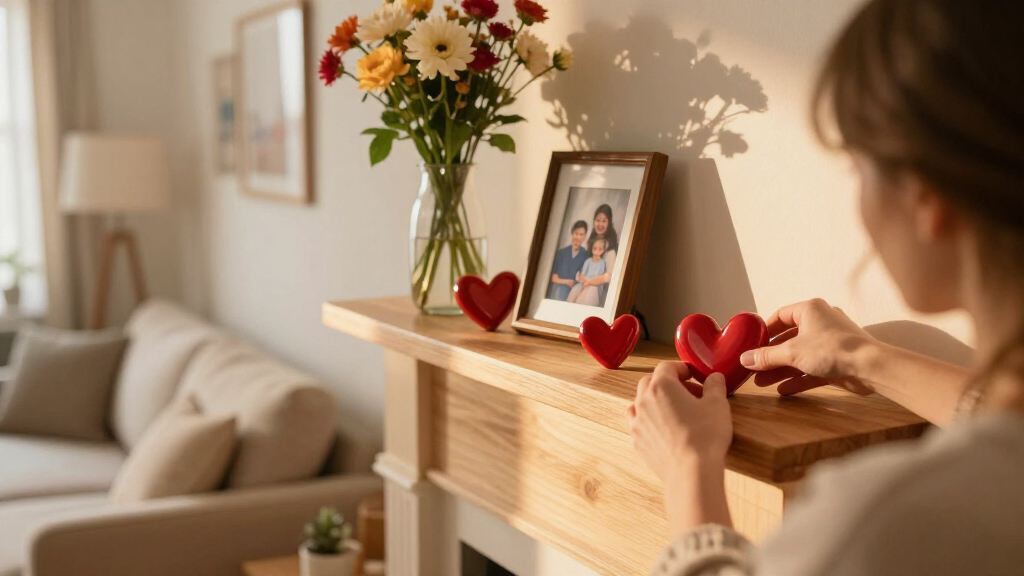 heart shaped home accents