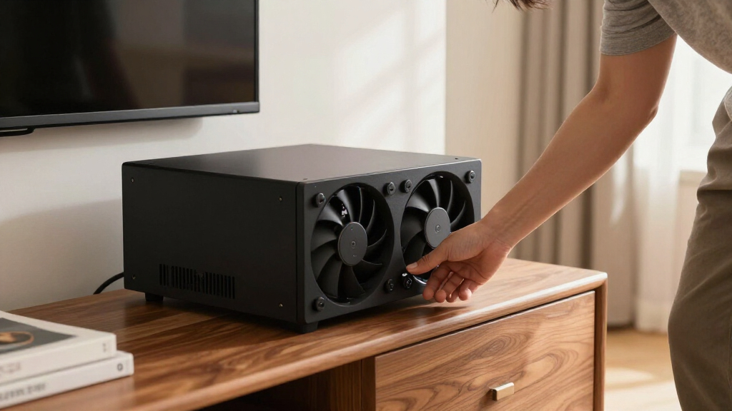 best thermostat controlled cooling fans for media console