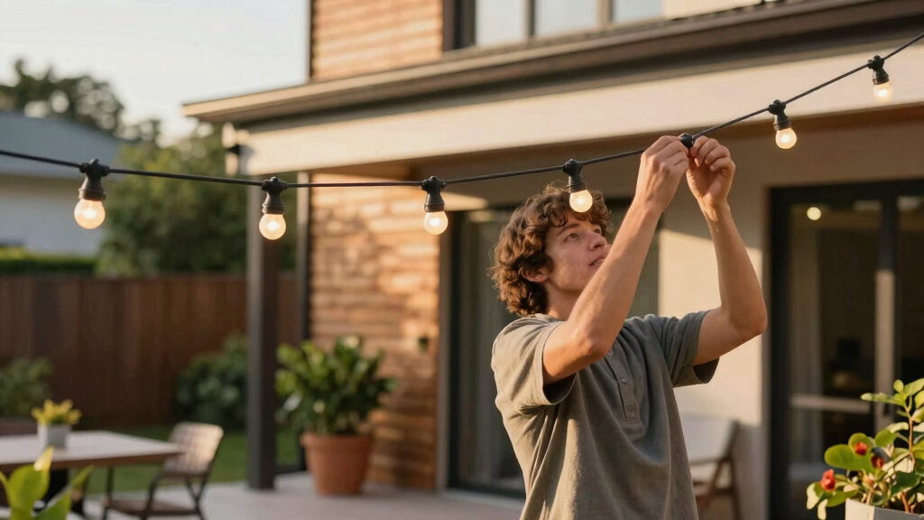smart outdoor string lights