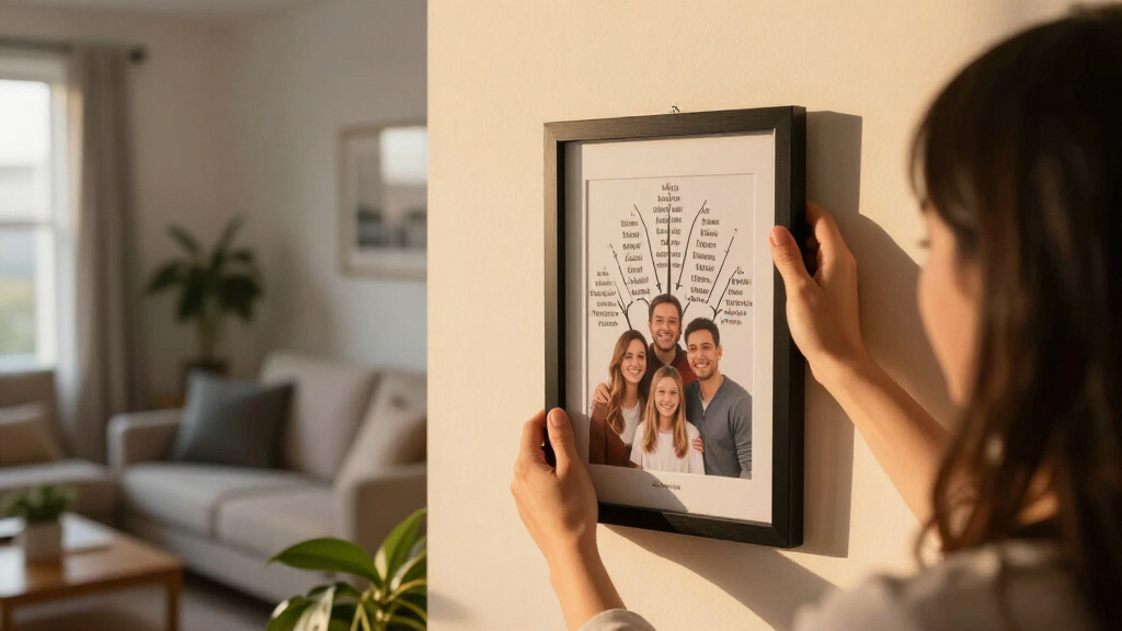 family tree photo frame with names