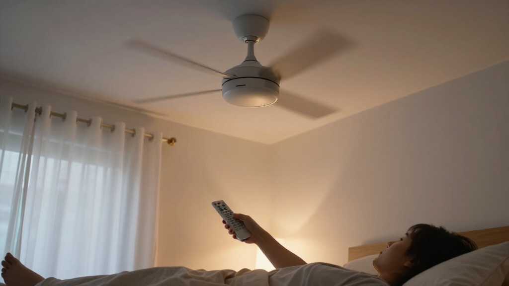 smart ceiling fan with remote for better sleep comfort