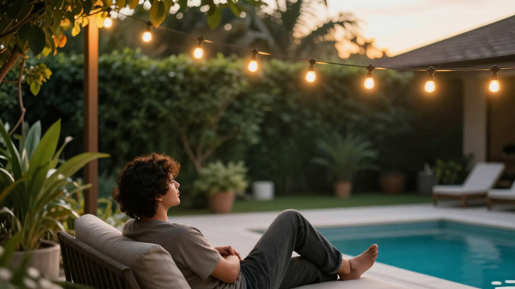 fall outdoor string lights