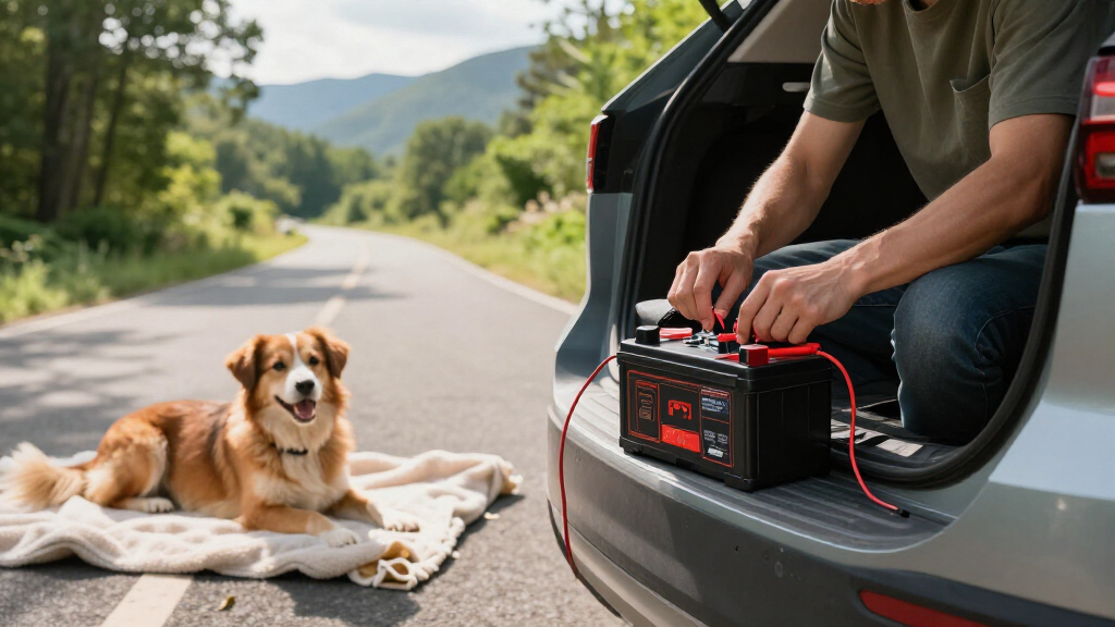jump starter battery pack for dog road trips