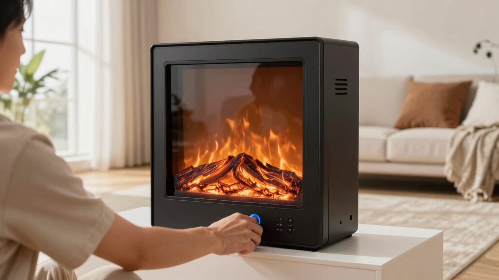 Smart electric fireplaces