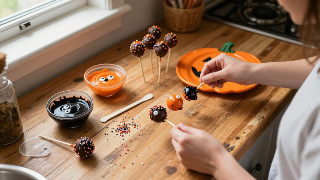 Halloween cake pop supplies