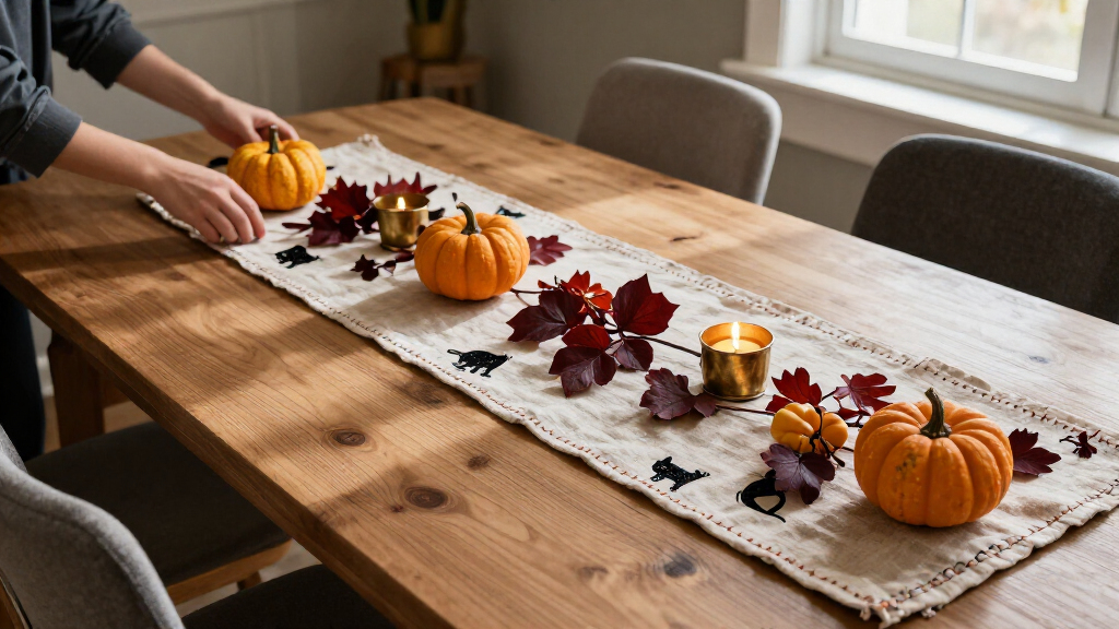 Halloween table runners