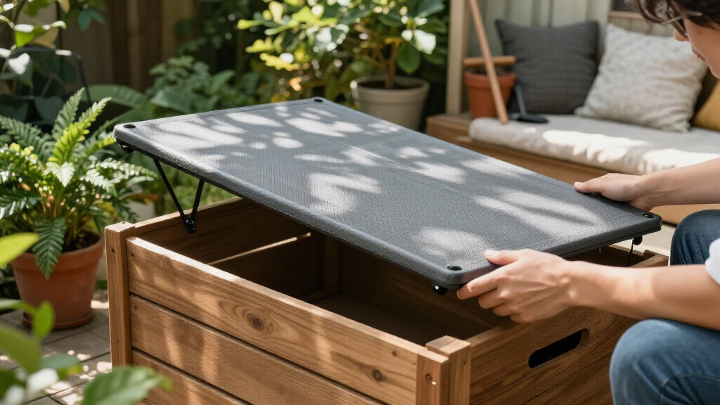 outdoor storage benches waterproof