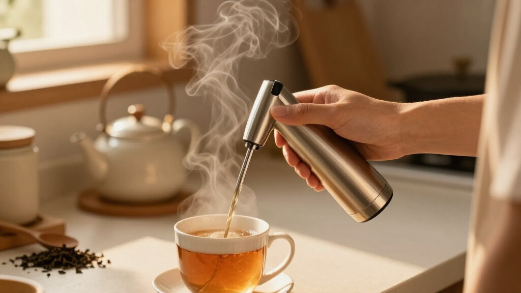 rechargeable tea frother wand