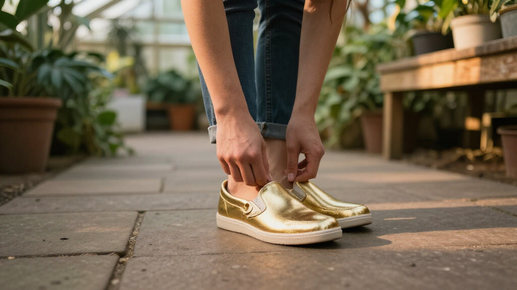 best metallic slip-on shoes