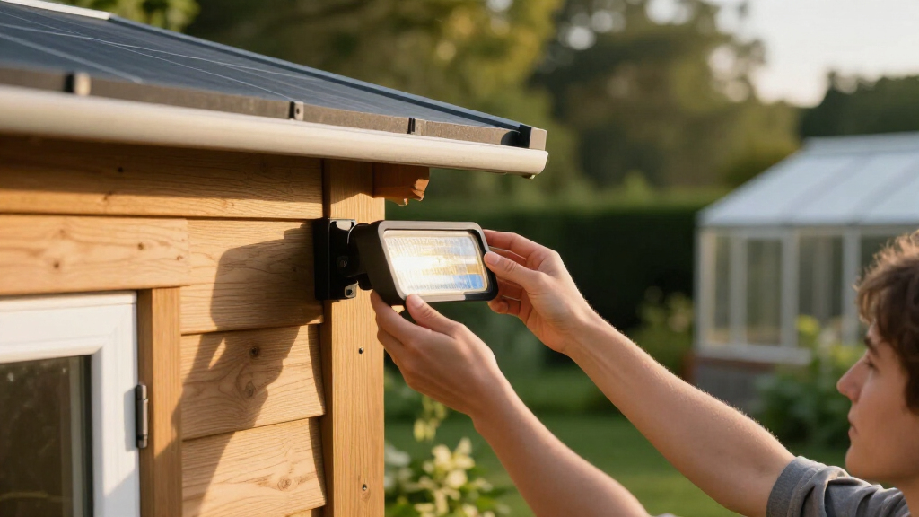 best solar shed light kit for backyard buildings