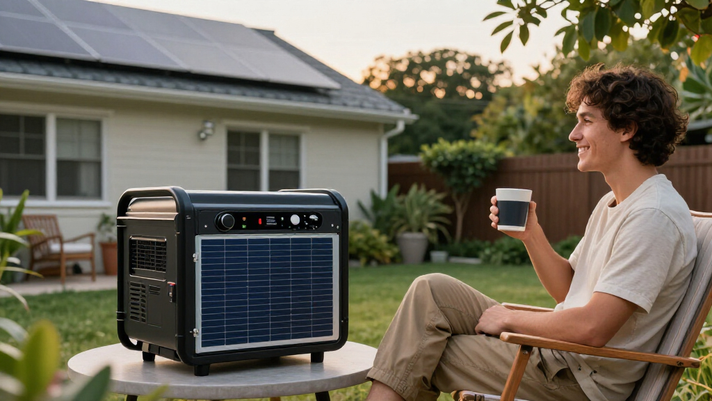 solar-powered backup generators