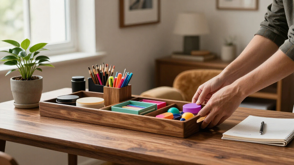 home office desk organization