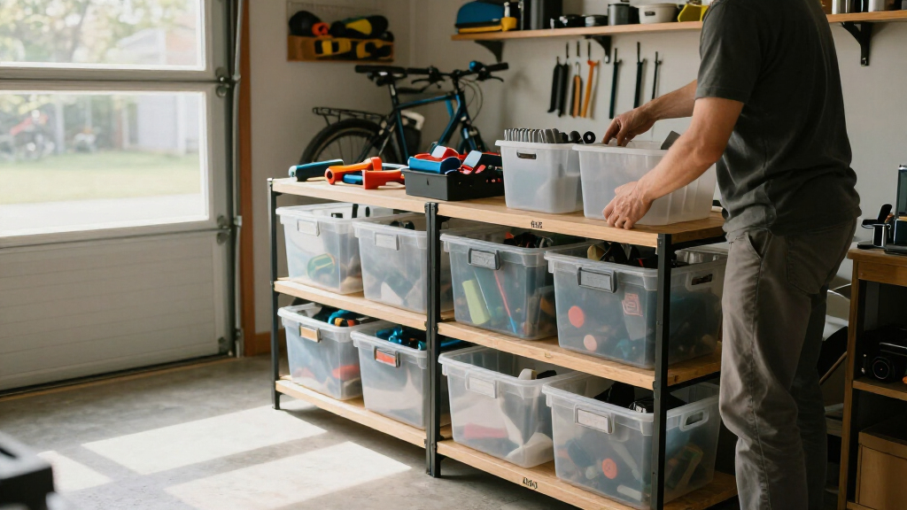 best garage storage system for dividing and organizing belongings