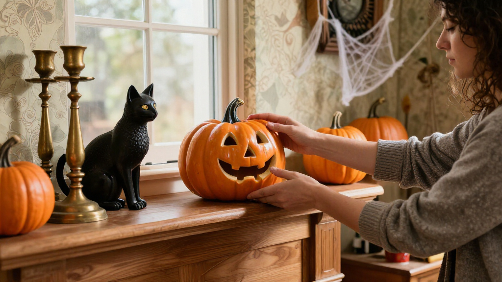 vintage Halloween decorations