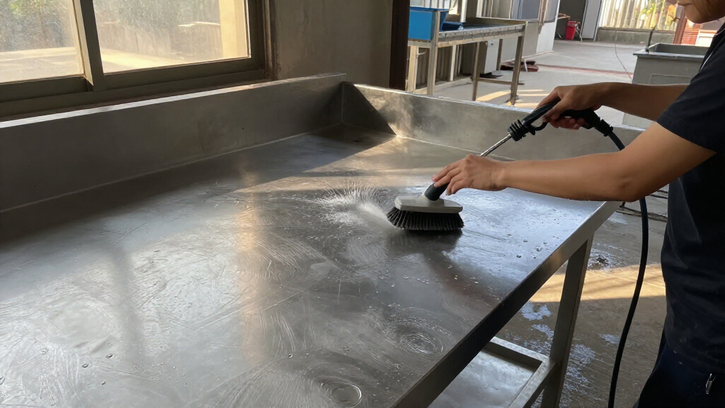 bench scale stainless steel washdown