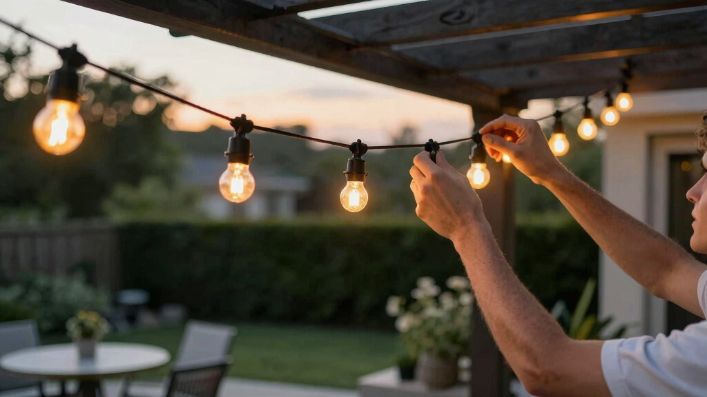 smart outdoor string lights