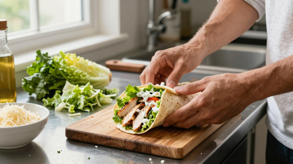 best chicken caesar wraps