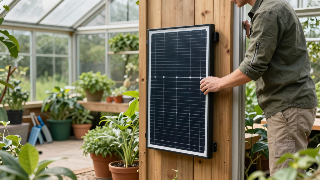 best solar battery systems for backyard greenhouses