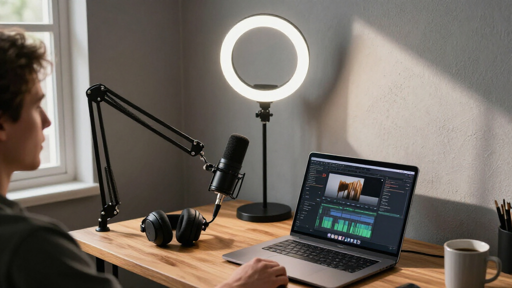 creator desk mounts for microphones and lights