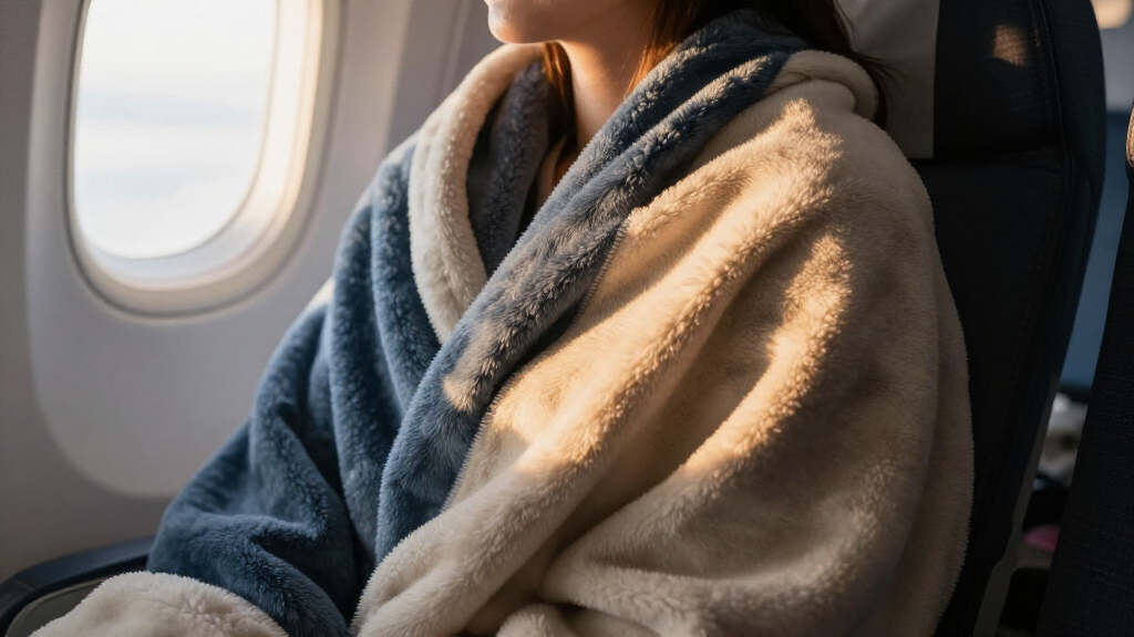 premium travel blankets for long flights