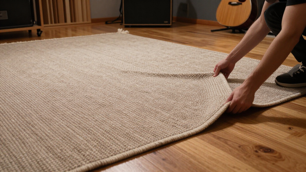 best thick rugs for reducing room echo