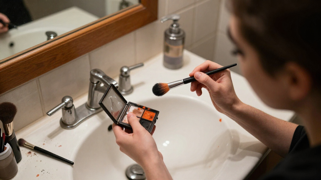 Halloween makeup brushes