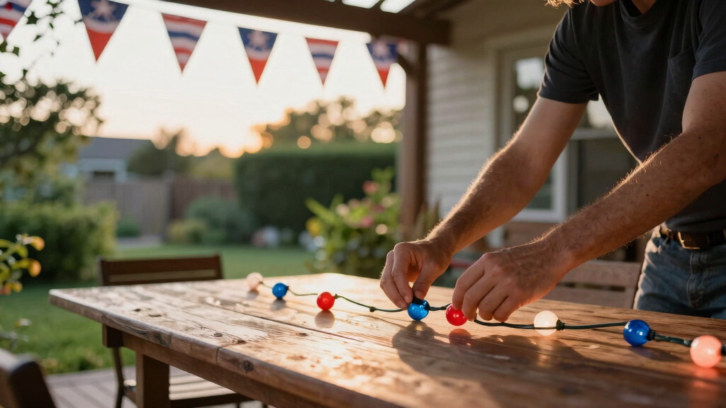 patriotic outdoor patio decor