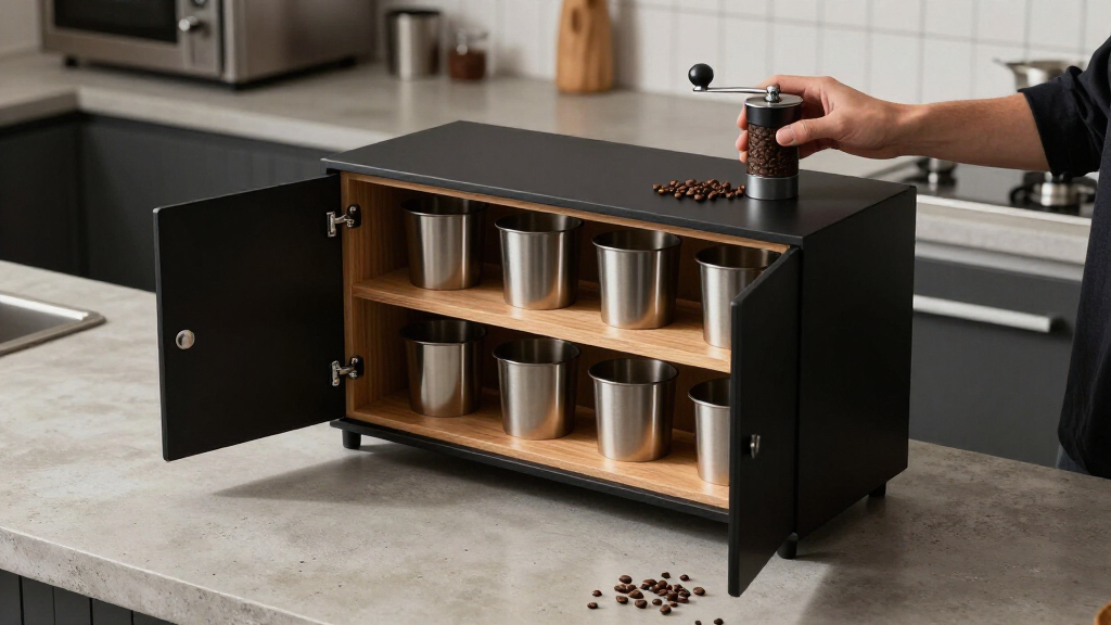 best premium coffee bar cabinet with storage