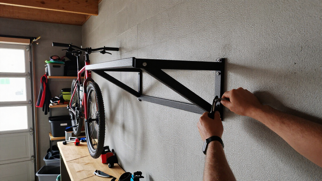 wall mounted bike rack garage